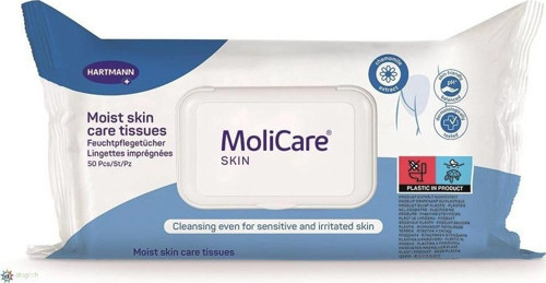Hartmann Molicare Skin Nemli Cilt Bakım Mendili 50 li
