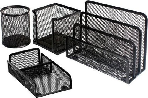 404-95 Metal Perfore 4'lü Set Siyah