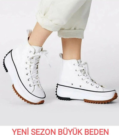 Snaker Run Star Spor Ayakkabı Beyaz Unisex Spor Günlük Yürüyüş Ayakkabı 41