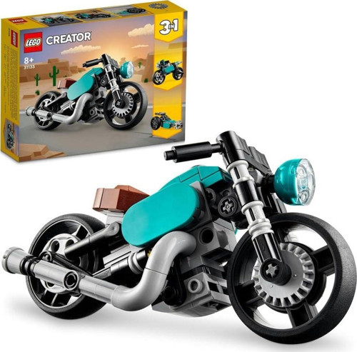 Creator Klasik Motosiklet 31135-8 Yaş Ve Üzeri Çocuklar İçin Sokak Motosikleti Ve Dragster Mode