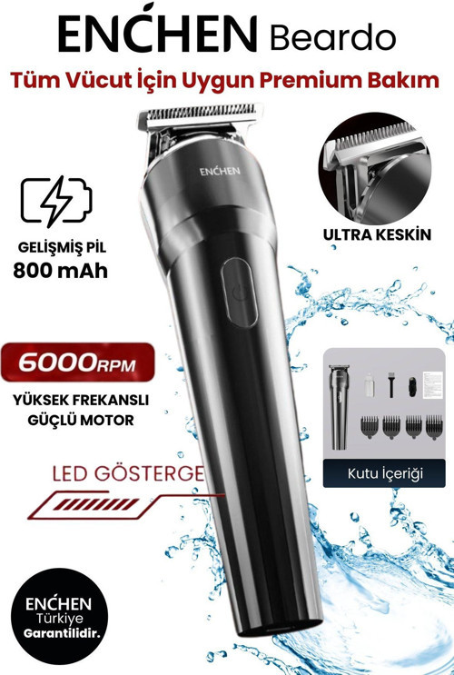 Beardo Çok Fonksiyonlu Tüm Vücut İçin Uygun Şarjlı Saç Ve Tıraş Makinesi