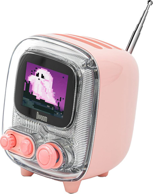 Tiivoo-2 FM Radyolu Mini Bluetooth Hoparlör, Kablosuz Piksel Ekranlı Retro Taşınabilir Ses Bo