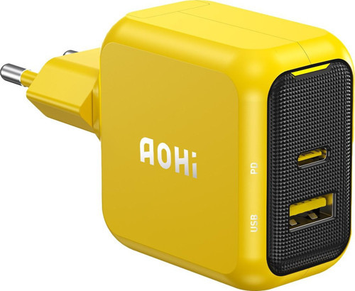Magcube 2 Portlu Şarj Adaptörü, GaN+ 67W Hızlı Şarj Cihazı, Sarı
