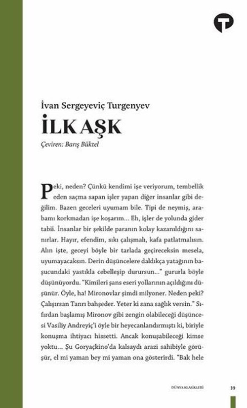 Turkuvaz Kitap İlk Aşk