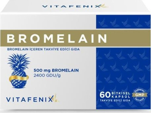 Bromelain 500 mg 60 Kapsül - SKT:04/2027