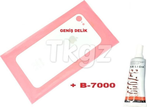 İphone 8 Arka Pil Batarya Kapağı (CAM+B-7000) BEYAZ