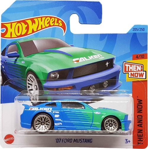 - ´07 Ford Mustang - Then And Now 4/10 - Hkj43 - Short Card - Falken Design - Sparco - Ma