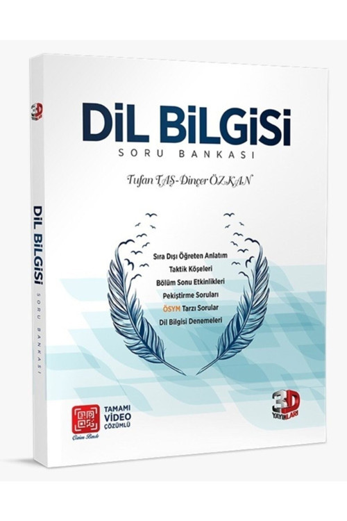 3D Dil Bilgisi 2023 Model Hologramlı Baskı Tamamı Video Çözümlü Soru Bankası