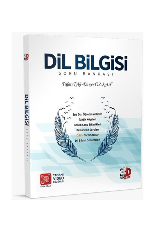 3D Dil Bilgisi 2023 Model Hologramlı Baskı Tamamı Video Çözümlü Soru Bankası