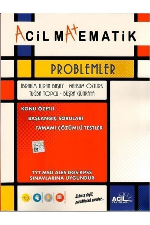 Acil Yayınları Problemler Konu Özetli Başlangıç Soruları Tamamı Çözümlü Testler