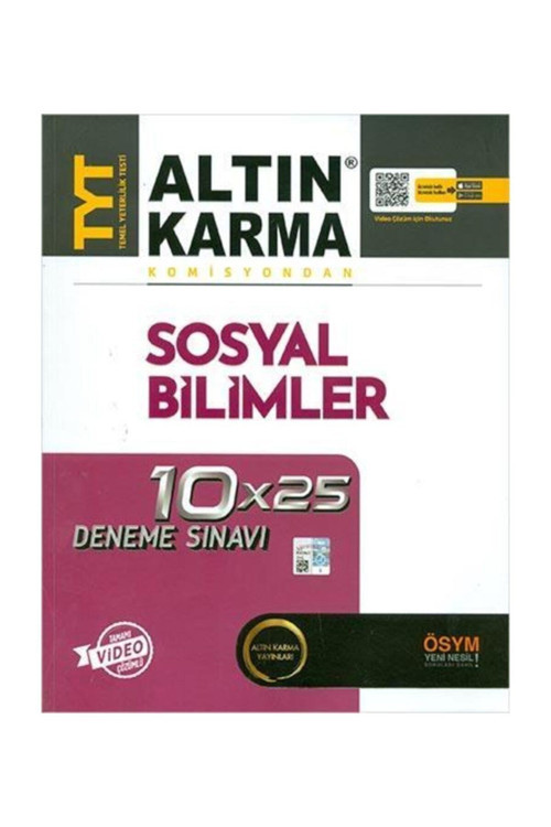 AltınKarma TYT Sosyal Bilimler 10x25 Deneme