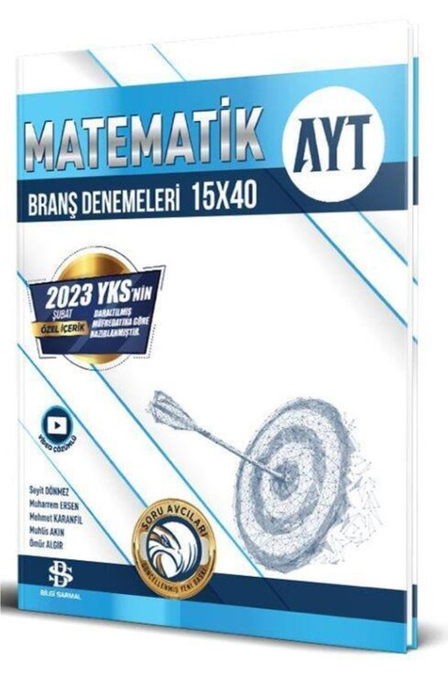 Bil.Sar. 2023 AYT 15 Matematik Deneme 2023 Güncel Baskı