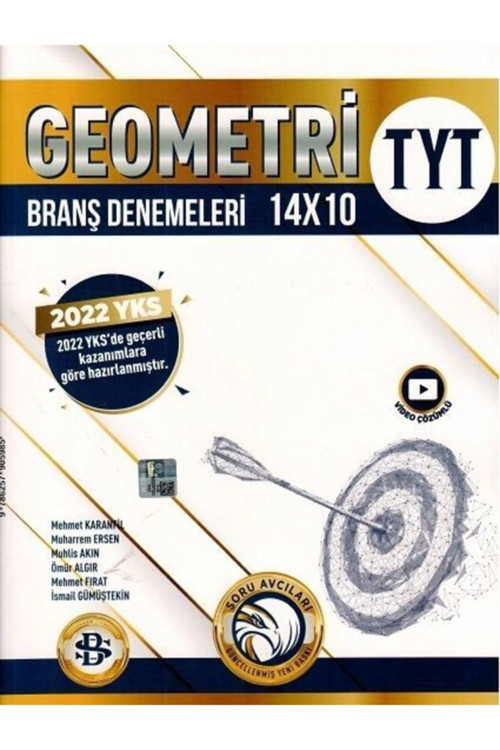 Tyt Ayt Geometri 14 X 10 Branş Denemeleri 2022 Yeni Baskı