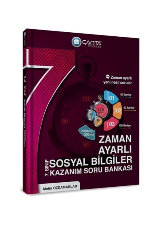Çanta 7 Sınıf Sosyal Bilgiler Zaman Ayarlı Kazanım Soru Bankası
