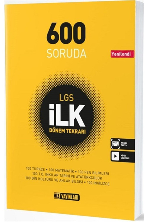 HIZ 600 SORUDA LGS İLK DÖNEM TEKRAR