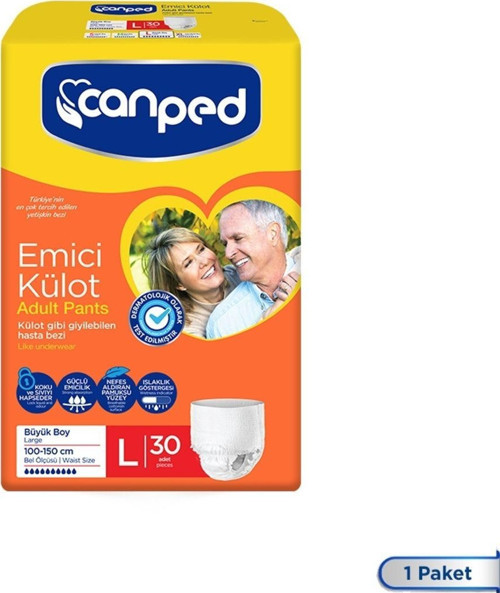 Emici Külot Büyük Boy Large 30 Adet