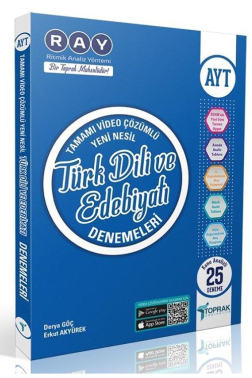 Toprak Ayt Türk Dili Ve Edebiyatı Deneme Kitabı (25'Li)