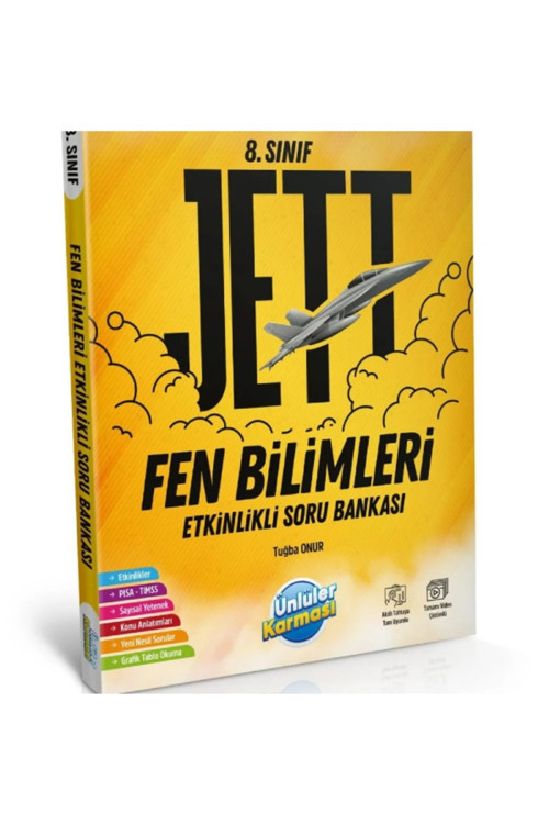 8.sınıf Jet Fen Bilimleri Ünlüler Karması Etkinlikli Soru Bankası