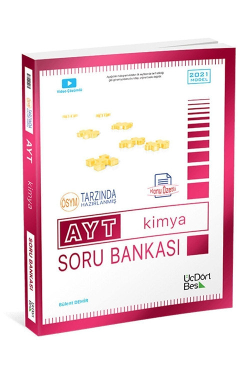 Üç Dört Beş Ayt Kimya Soru Bankası 2021