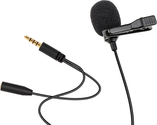 MIC-100 Metal Mandallı Yaka Mikrofonu -3 Metre