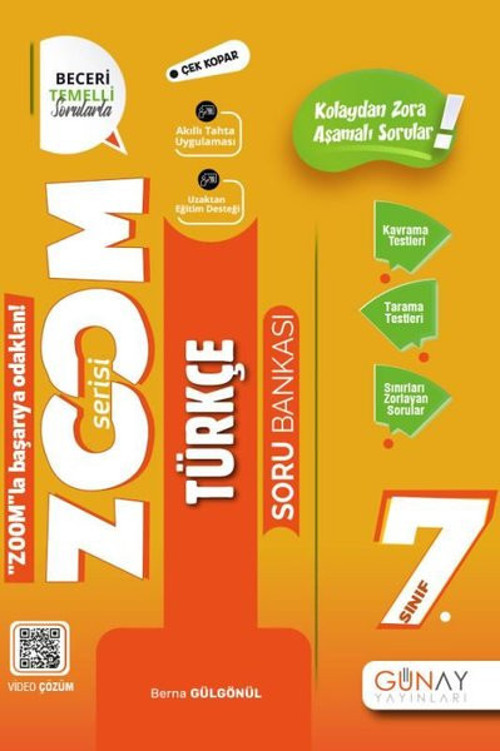 7. Sınıf Zoom Serisi Türkçe Soru Bankası