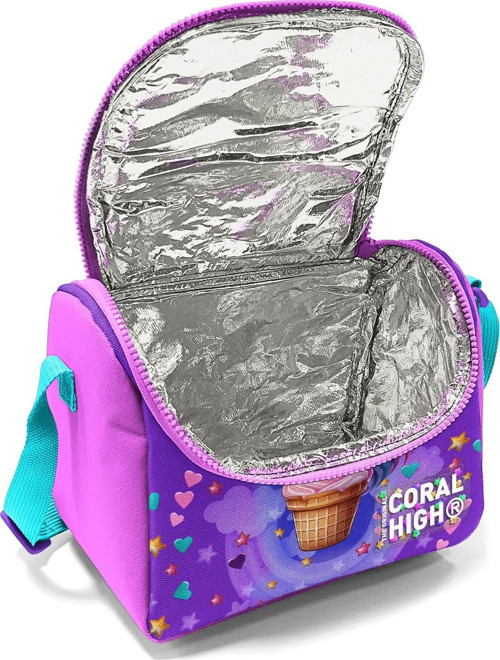 Coral High Kids Mor Pembe Unicorn Dondurma Desenli 3’lü Okul Çanta Seti SET0114421 4
