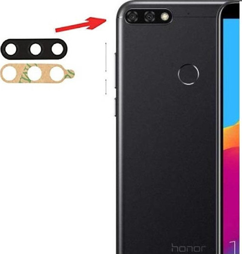 Huawei HONOR 7C Arka Kamera Camı Lens Yapışkanlı