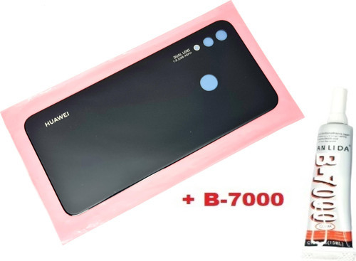 Huawei Nova 3i Arka Pil Batarya Kapağı (CAM+B-7000) SİYAH
