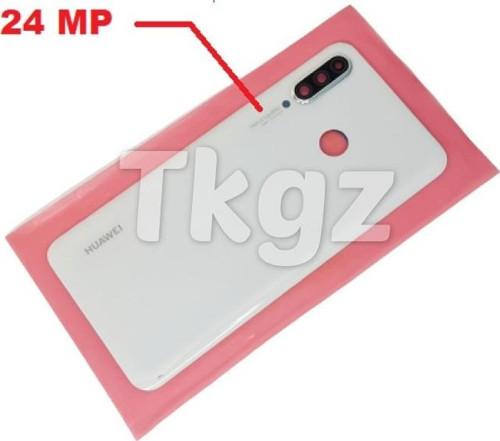 Huawei P30 Lite Arka Pil Batarya Kapağı ( Kamera Lensli 24 MP) BEYAZ