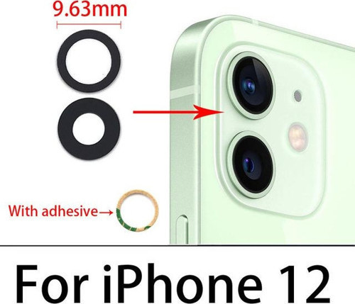 İphone 12 Arka Kamera Camı Lens Yapışkanlı