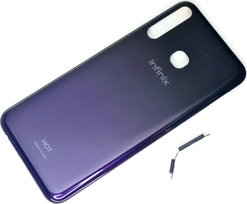 İnfinix Hot 8 KASA Arka Pil Batarya Kapağı MAVİ SİYAH
