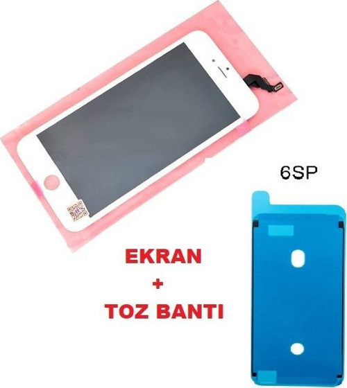 İphone 6S PLUS Lcd Ekran dokunmatik (+TOZBANTI LW Marka) BEYAZ