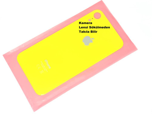 İphone XR Arka Kapak (CAM) Sarı
