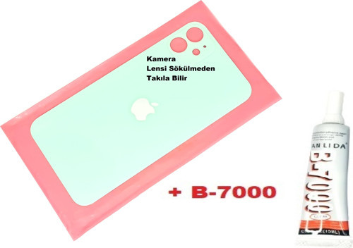İphone 11 Arka Pil Batarya Kapağı (CAM+B-7000) YEŞİL