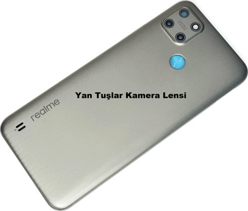 Oppo C25Y Kasa Arka Pil Batarya Kapağı FÜME