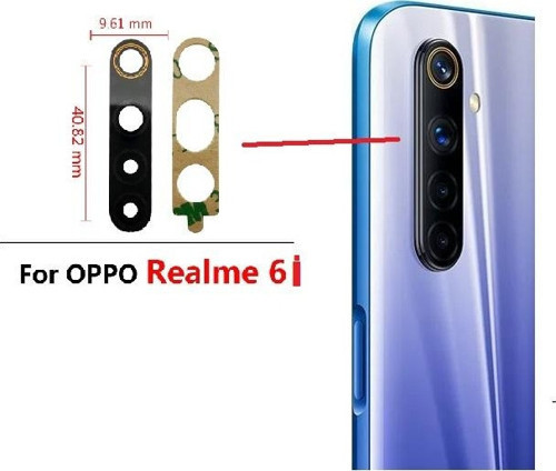 OPPO REALME 6İ Arka Kamera Camı Lens Yapışkanlı