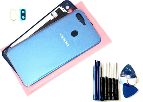 Oppo A5S KASA Arka Pil Batarya Kapağı (TAMİR SETİ) MAVİ