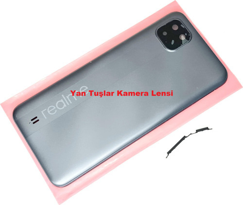 Oppo Realme C11 Arka Pil Batarya Kapağı FÜME
