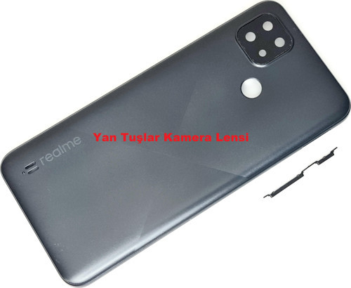 Oppo Realme C21 kasa Arka Pil Batarya Kapağı SİYAH