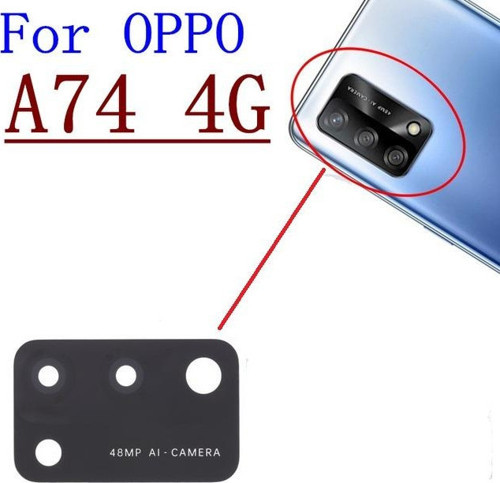 OPPO A74 Arka Kamera Camı Lens Yapışkanlı