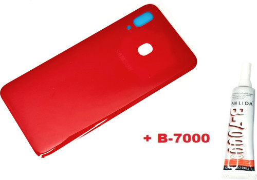 Samsung Galaxy A20 A205 Arka Pil Batarya Kapağı (B-7000) KIRMIZI