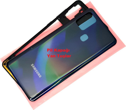 Samsung Galaxy A31 A315 Kasa Arka Pil Batarya Kapağı SİYAH