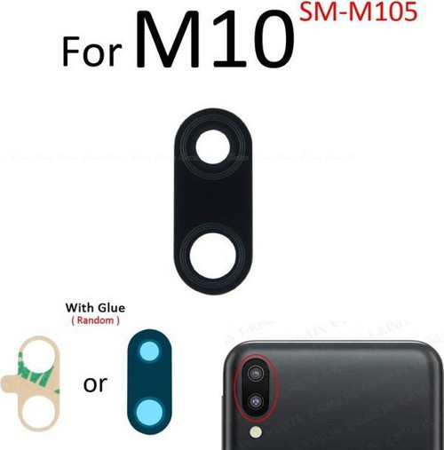 Samsung Galaxy M10 Arka Kamera Camı Lens Yapışkanlı