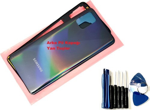 Samsung Galaxy A51 (SM-A515) KASA Arka Pil Batarya Kapağı (TAMİR SETİ) SİYAH