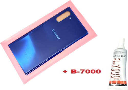 Samsung Galaxy NOTE 10 Arka Pil Batarya Kapağı (CAM+B-7000) MAVİ