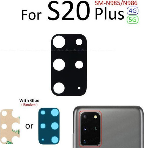 Samsung Galaxy S20 ULTRA Arka Kamera Camı Lens Yapışkanlı