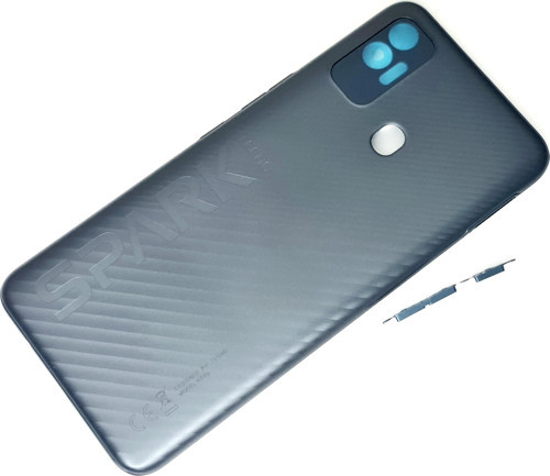 Tecno Spark 7T (KF6p) KASA Arka Pil Batarya Kapağı SİYAH