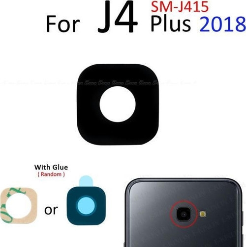 Samsung Galaxy J4 PLUS Arka Kamera Camı Lens Yapışkanlı