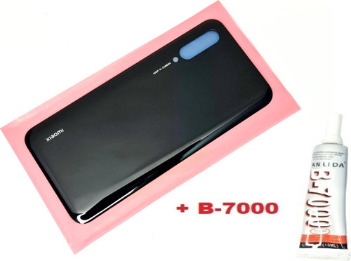 Xiaomi Mi 9 LİTE Arka Kapak Batarya Pil Kapağı (CAM+B-7000) SİYAH