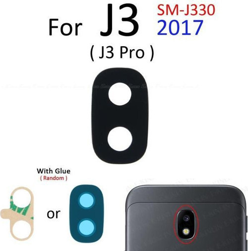 Samsung Galaxy J530 Arka Kamera Camı Lens Yapışkanlı